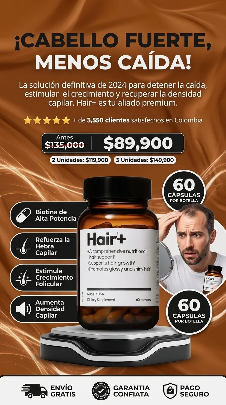 Hair+ | Crecimiento Capilar y Fortalecimiento Natural